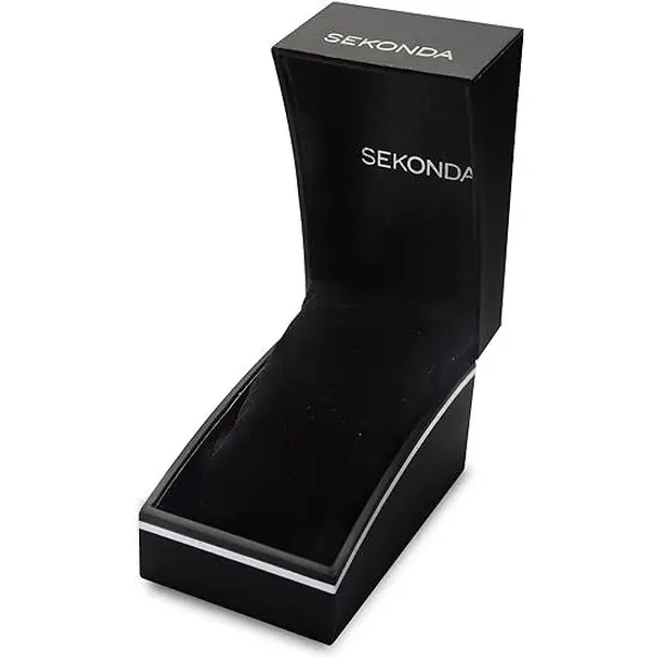 Sekonda Black Watch Box with padded Cushion 1