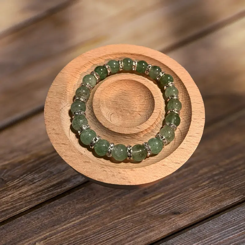 Green Stawberry Quartz Bracelet 0