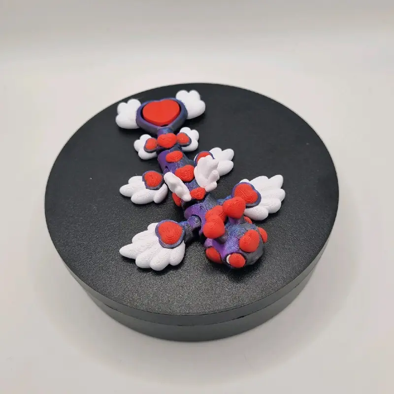 Heart Dragon 3D Printed Fidget Toy - Medium Sized - Decor, Ornaments 4