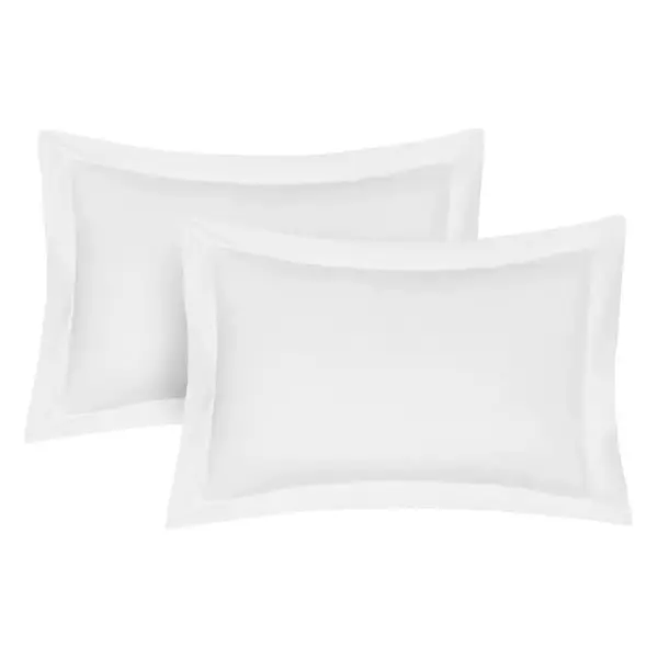 2 Pack Oxford Pillowcases - Standard Size 50x75cm - Premium Quality Poly-Cotton Material - Soft Bedroom Pillow Covers
