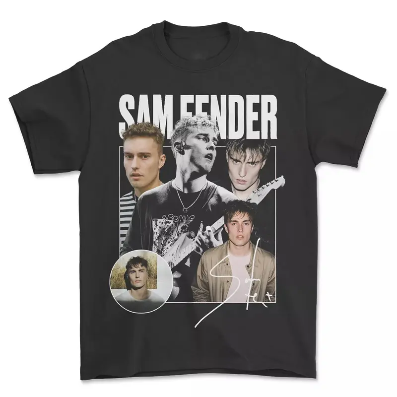 90s Graphic Homage Sam Fender Retro Unisex Cotton Fans T-Shirt Menswear Top Crewneck 0