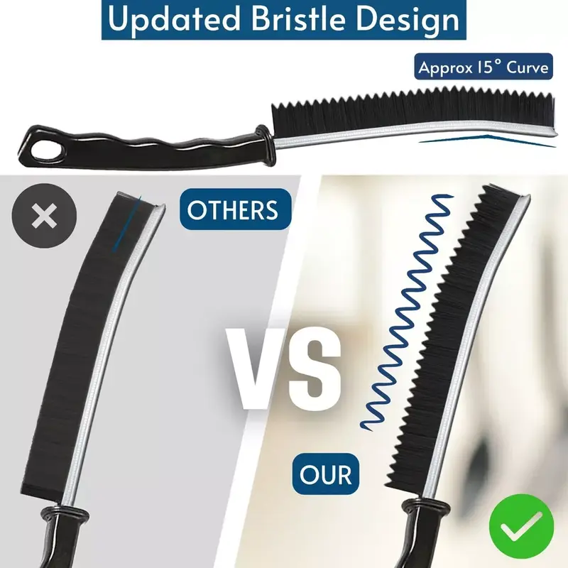 3 Pcs Hard Bristle Crevice Cleaning Brushes - Multifunctional Gap Cleaners - UK Set Comfortable 7