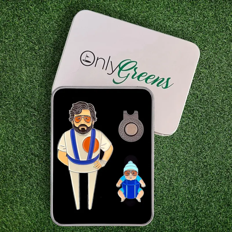 Divot/Pitch Repair Tool and Ball Marker Set - Alan & Baby Carlos 5
