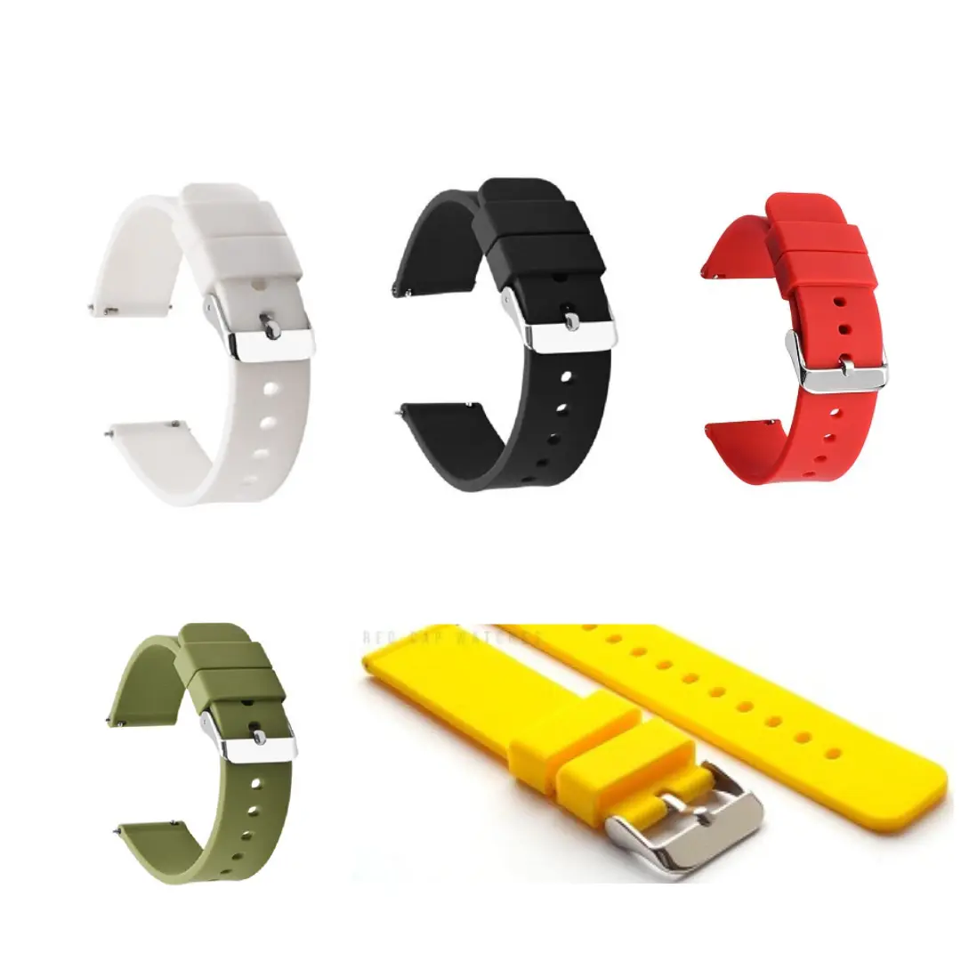 Silicone Rubber Watch Strap Band Replacement for Men's and Women's Watches