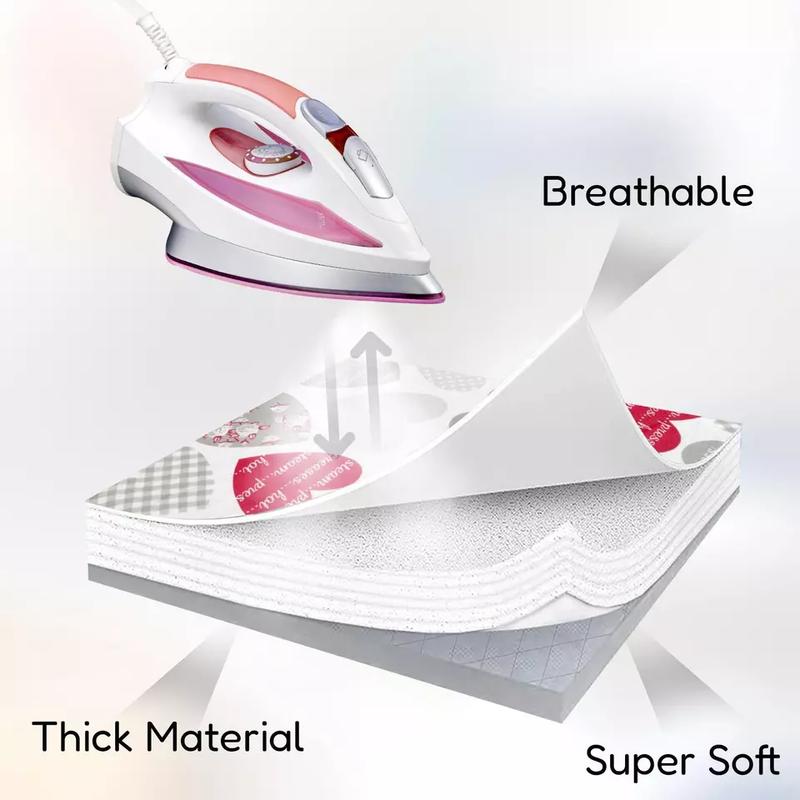 Ironing Board Cover Easy Fit Elasticated Heat Reflective Double Layer Ironing Board Cover Fits Standard Ironing Boards With Thick Polyester Padding Elastic Edge Scorch Resistant Ironing Board Covers 122 x 38 cm Multicolor 3