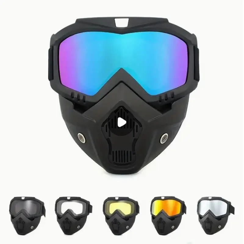 Cuteshop A Fog-Resistant Tactical Paintball Mask Available in 6 Color Options, Designed for Archery Sports with a Half-Face Coverage. It Features a Removable And Adjustable Design That Is Windproof And Breathable, 2025
