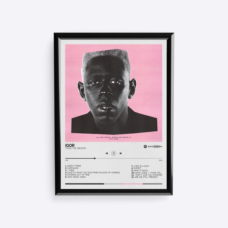 Tyler, the Creator wall art album PRINTS ONLY NO FRAMES Chromakopia, cherry bomb, call me if you get lost, flower boy, IGOR, wolf, goblin, Poster 3