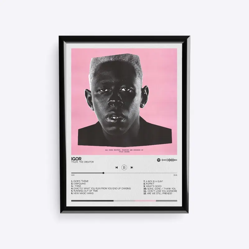 Tyler, the Creator wall art album PRINTS ONLY NO FRAMES Chromakopia, cherry bomb, call me if you get lost, flower boy, IGOR, wolf, goblin, Poster 3