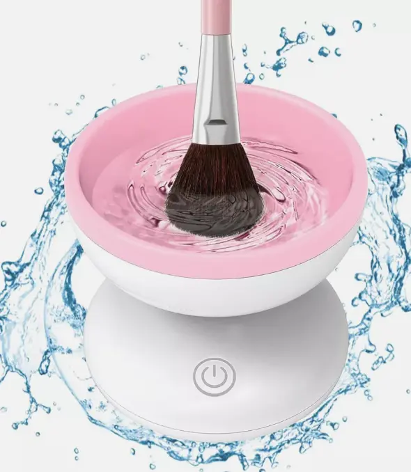 Professional Electric Makeup Brush Cleaner Machine for UK Cosmetic Cleansing 8