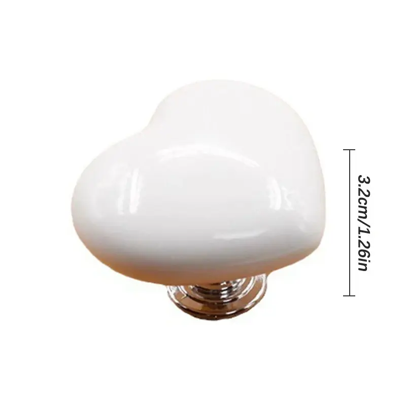 Fashionable Colored Heart Shape Toilet Closestool Water Tank Push Switch Assistant Cabinet Or Door Drawer Auxiliary Buttondevice 4