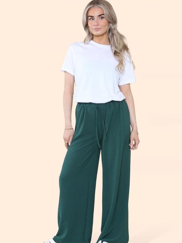 This That Fashion Women's Ladies Wide Leg Drawstring Palazzo Bottom Trouser Pant Womenswear 4