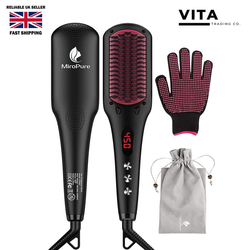 miropure hair straightener brush warranty