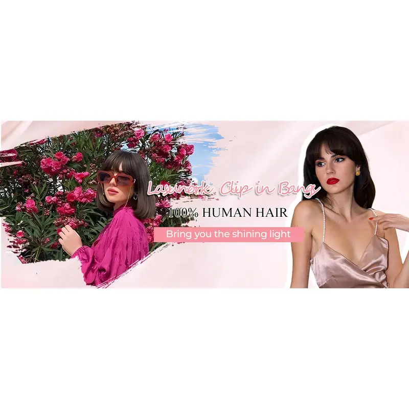 Clip in Fringe 100% Real Human Hair Fringe Clip in Bangs 10 Inch Hair Topper With 6 inch Bangs Hair Toppers for Thinning Hair Women Real Hair 360°Clip on Fringe for Daily Wear (Chocolate Brown) 7