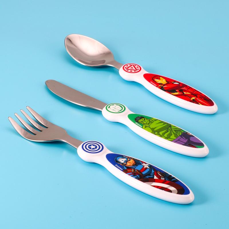 Avengers Children's Kids 3pcs Cutlery Set 2