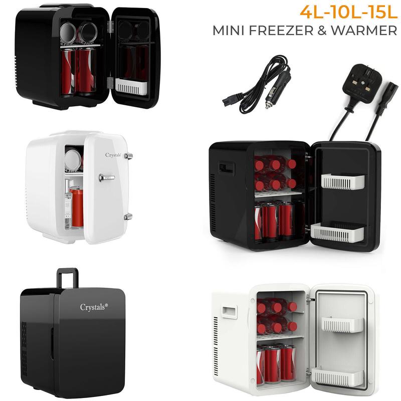 4/10/15L Mini Fridge TableTop Electric Cooler Warmer Portable Ice Box Office Car 0