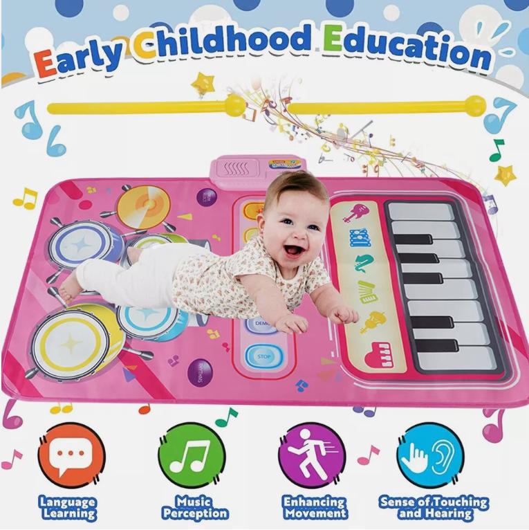 Product Introduction of Musical Mat Toys for 3 Year Old Girls Educational Music Toy Music Dance Keyboard 3