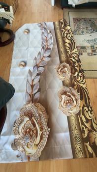 Product Review of 1 Pair Floral & Jewelry Pattern Curtain, Vintage Luxury Blackout Curtain for Bedroom Living Room Study Home Decor, Spring Decorations for Home Living Room Bedroom from M**d 0