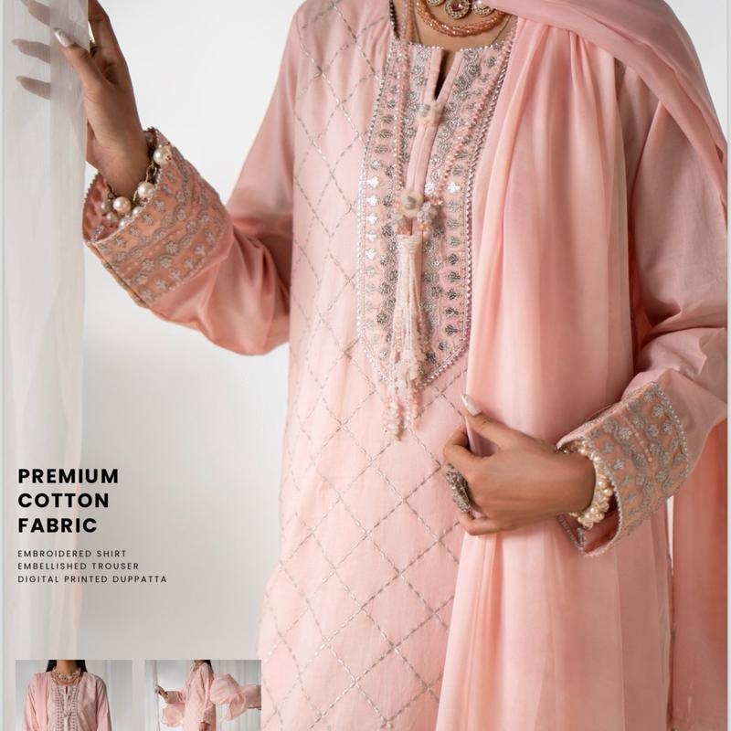 Casualite 3 piece embroidered suit 1