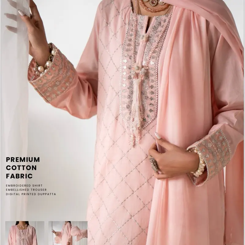 Casualite 3 piece embroidered suit 1