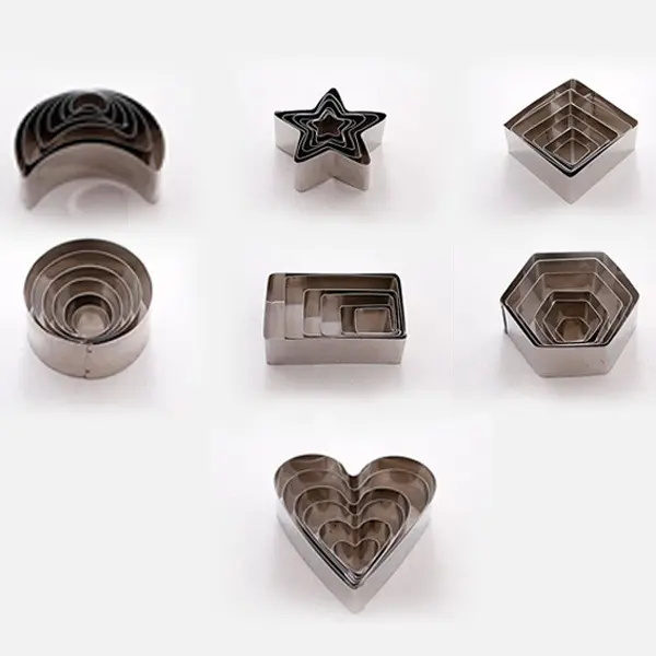 EUROTINS Geometric Shape Cookie Cutters - Perfect for Baking, Decorating, and Crafting! - Non-Magnetic Steel - 6 Sizes Available | cookiecutter shark cookie  cutters cookiecutter bakeware