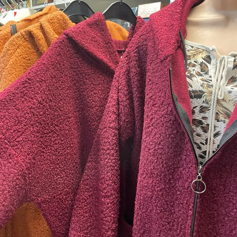Clearance Hooded Baggy Style Coat Winter Wool  Womenswear Fashion Jackets Oversized Long Sleeve Autumn Hoodie 3