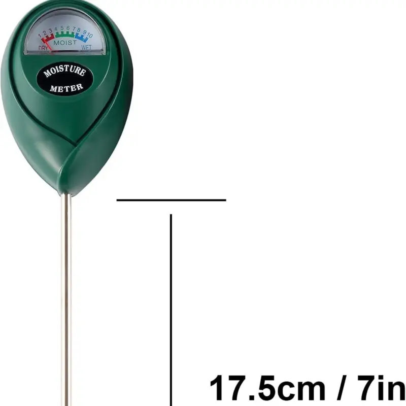 2 Packs Soil Moisture Meter, Plant Water Meter Moisture Meter for House Plants, Soil Tester Test Kit Soil Hygrometer Sensor for Garden Lawn Farm Indoor&Outdoor Use, No Battery Required (Black&Green) 6