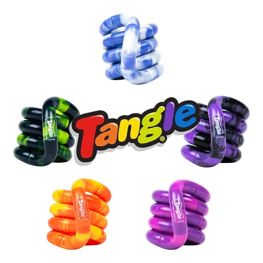 Tangle Jr. Marble Sensory aids - Great for Anxiety & Stress Relief, Colorful Fidget Toy for Children & Adults