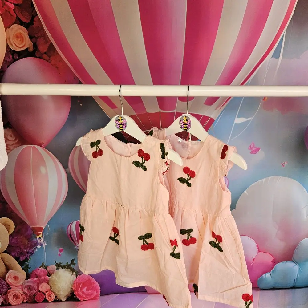 Baby Girls Pink Cherry Dress