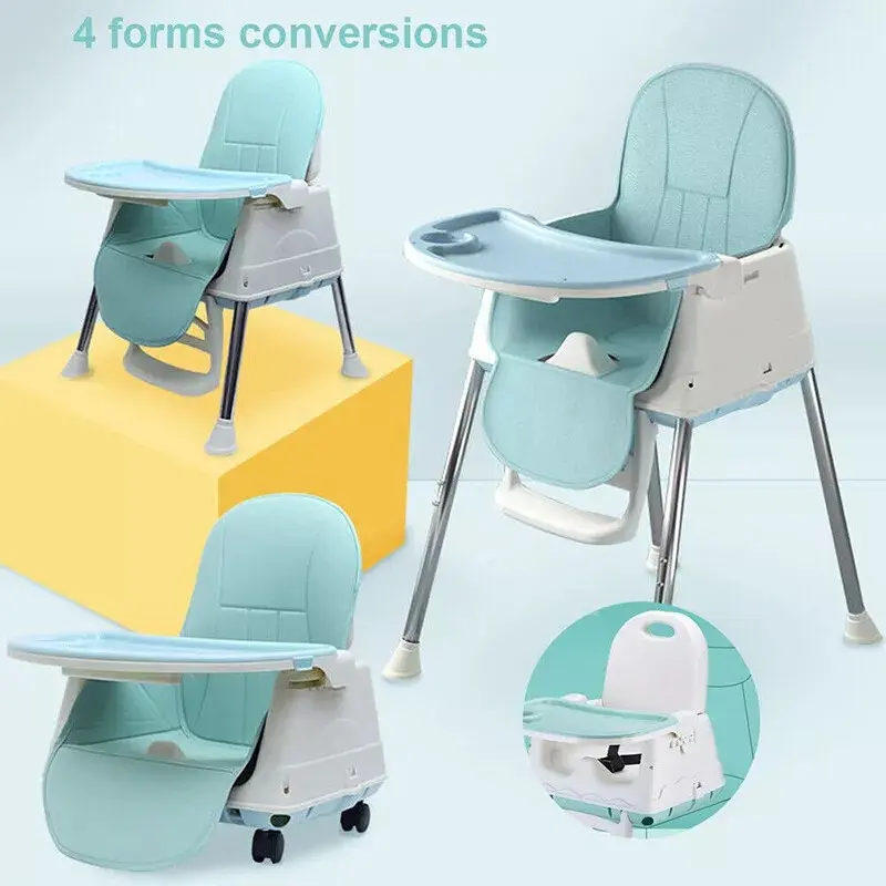 Adjustable 3-In-1 Baby Highchair Infant High Feeding Seat Toddler Table Chair