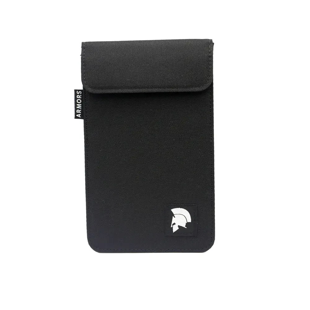 Armors Signal Blocker RFID Faraday Pouch Wallet Bag Case For Phones & Car Key Fob - Black