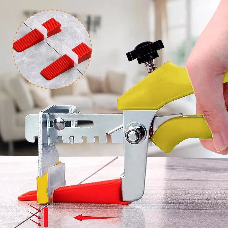 100pcs 2/3mm Tile Leveling Spacer System Kit - Tool Clips, Wedges for Flawless Flooring Installation in UK - Lippage Plier for Ultimate Tile Alignment Precision 3