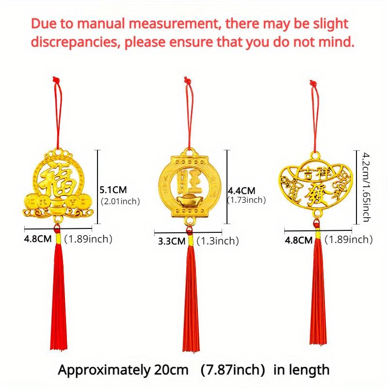 10pcs Classic Snake Year Hanging Ornaments - Plastic New Year Decorations, No Electricity or Feathers Required, Bonsai Wealth Tree Lantern Pendants for 2025 Spring Festival Multicolor 1