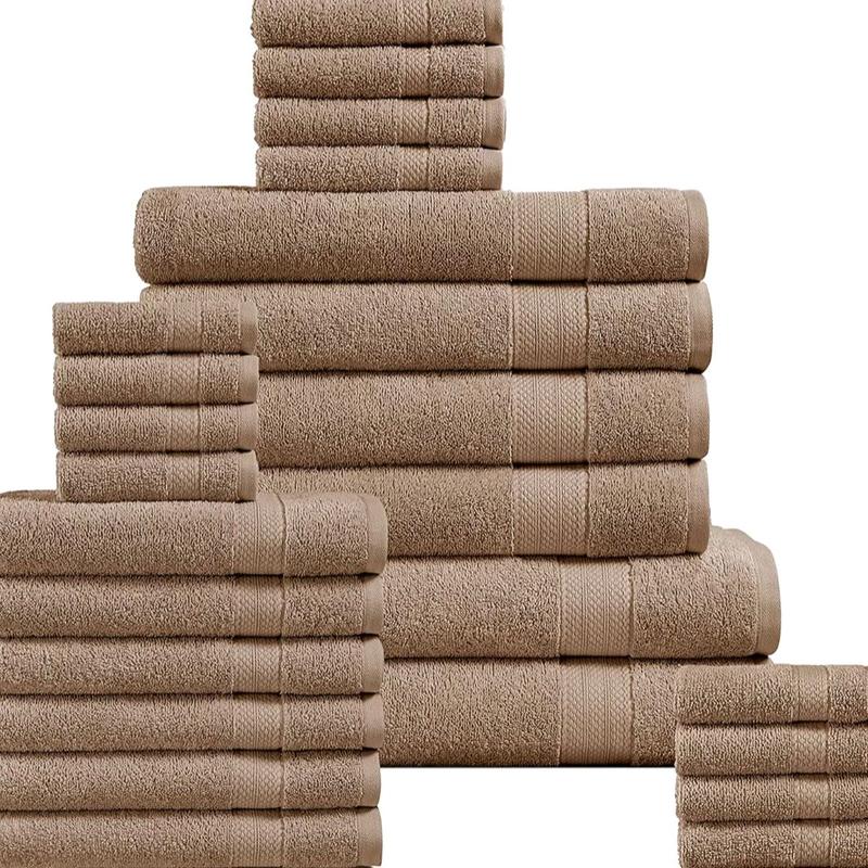 10 piece luxury towels,2 bath towels,(70x140cm)4 hand towels,(40x66cm) 4 face towel,(30x30cm) 500 gsm Set 7