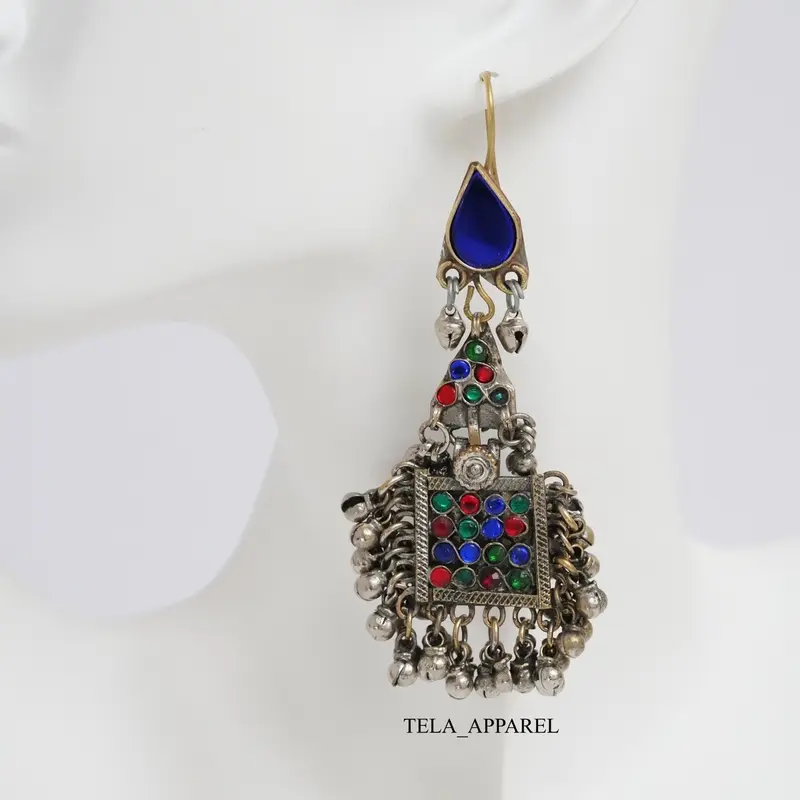 Afghan Earring Jewelry - Traditional Handmade Design 4