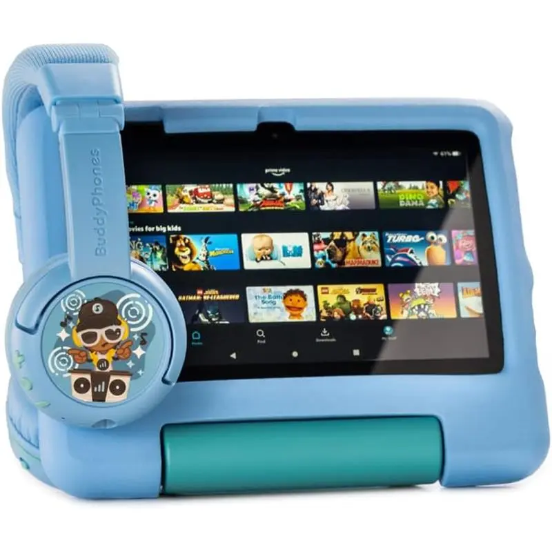 All-New, Made for BuddyPhones PlayTime Volume-limiting Bluetooth Child Headphones Age (3-7), Blue Drop 3