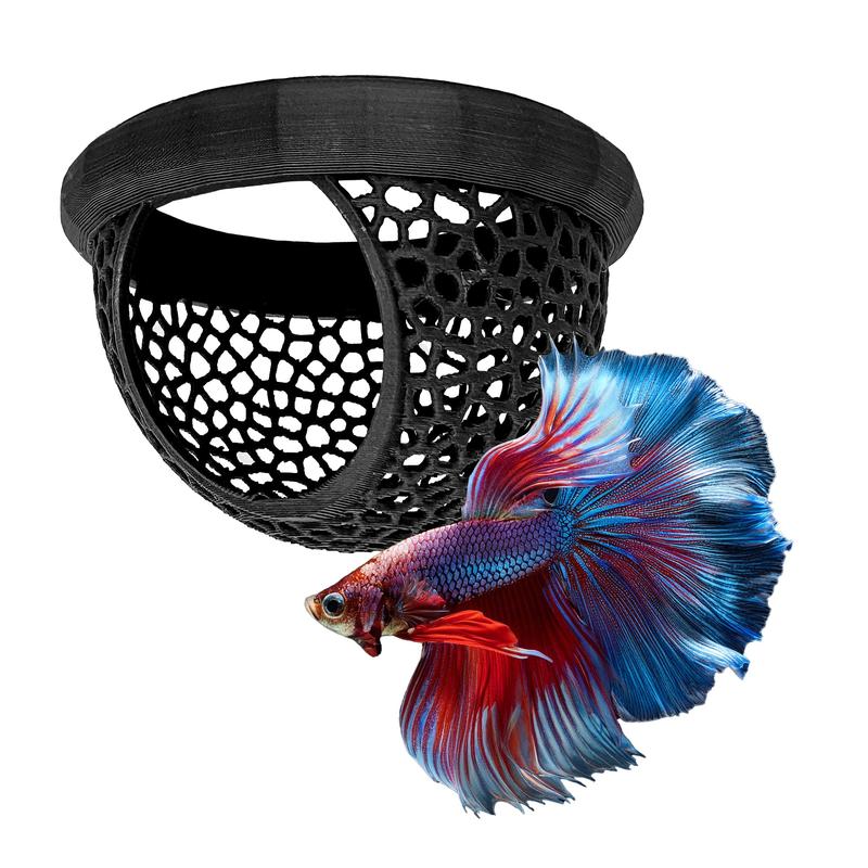 Floating Aquarium Hides / For Fish Tanks and Shrimps / Creating a Safe Space / Unique Ornament and Floating Tunnel for Betta Cory 0
