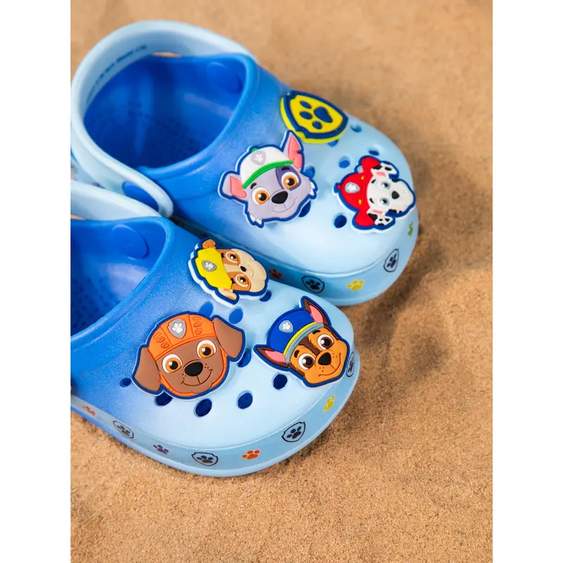 Vanilla Underground x Paw Patrol Boys Blue Multi Badge Clogs 2