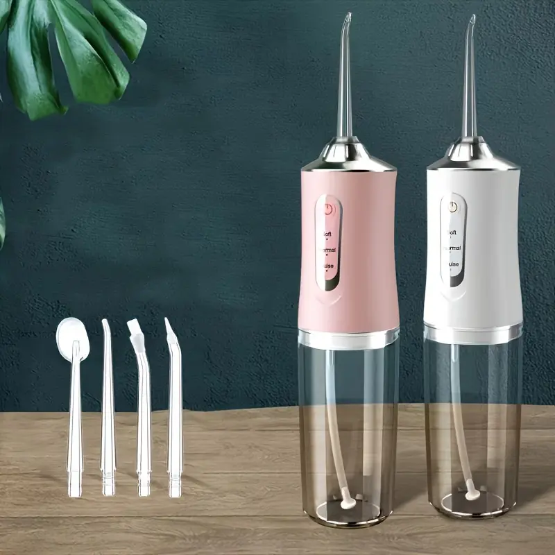 Rechargeable Electric Water Flosser with Intelligent Pressure Control - Fashion 360° Rotatable Nozzle Oral Irrigator for Deep Cleaning Teeth & Gums, 800mAh Lithium Battery, USB Charging, Great for Father's Day Gift 7