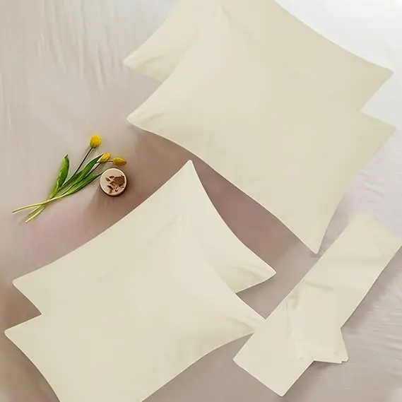 Cotton Pillow Cases 4 Pack - T200 100% Egyptian Cotton Envelop Closure Pillowcases - Hotel Quality Wrinkle Free Soft & Breathable Pillows Cover 3