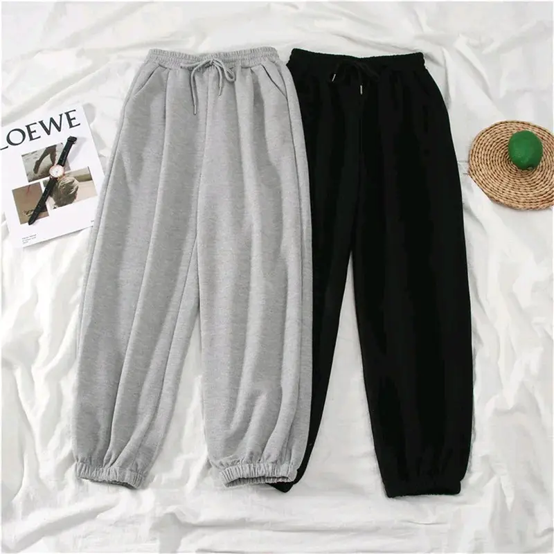 Women's Loose Sports Casual Pants for Spring, Autumn and Winter - Solid Colour Street Jogger Sweatpants - Trouser, Womenswear Clothing Comfortable Fashion Comfort Fit Bottom Oversized Soft 1