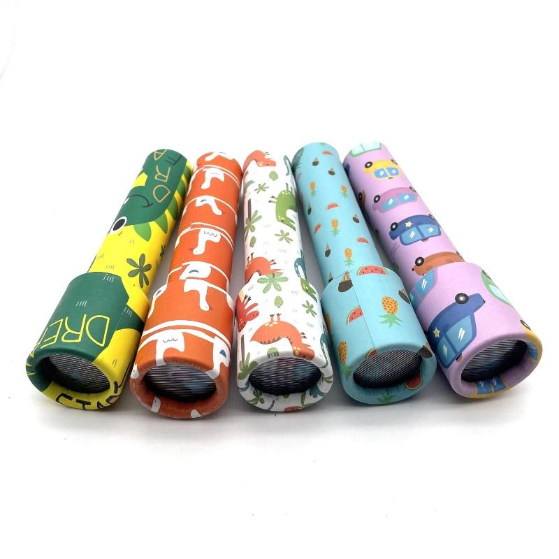 Colorful Cartoon Kaleidoscope - Interactive Logical Rotating Toy, Durable Plastic, 14.48cm - Magic Classic with Dinosaur & Animal Designs for Youngsters Ages 3+ | Includes 1 Kaleidoscope 7