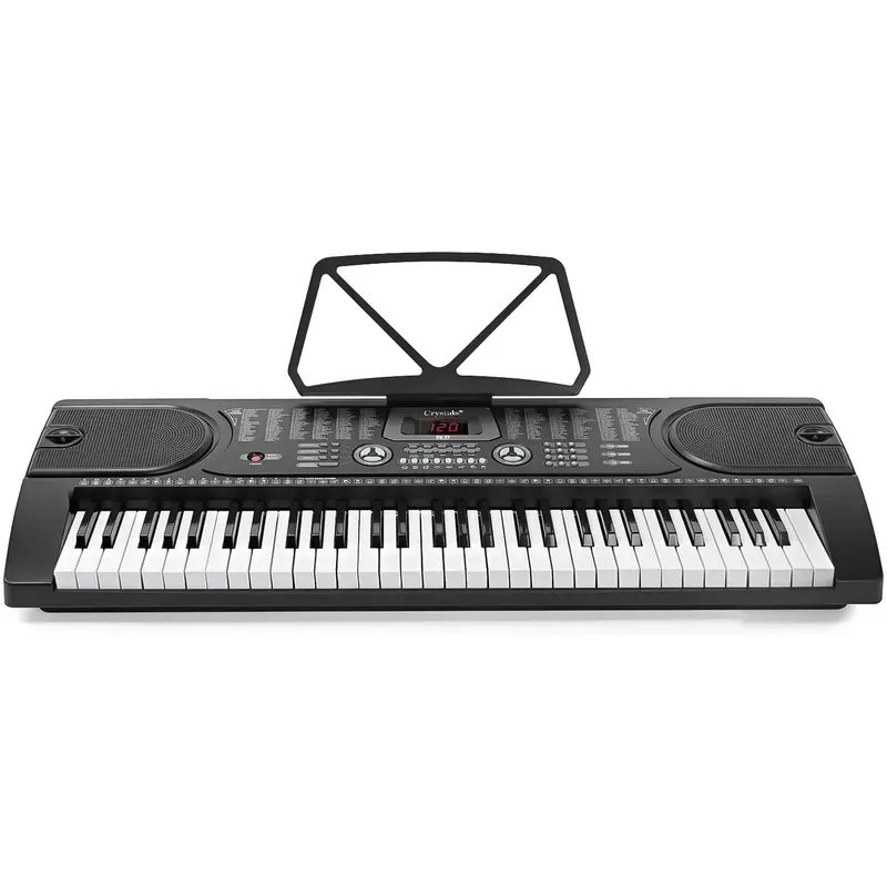 Crystals 61 Keys Electronic Teaching Keyboard Digital Music Piano Instrument with Microphone 5