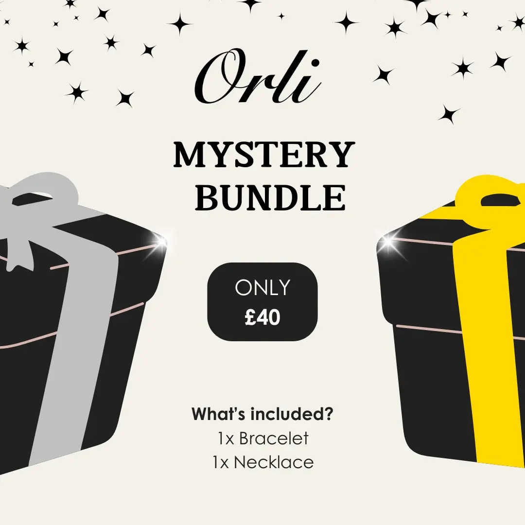 Orli Jewellery Mystery Bundle RRP £100+ - 1x Silver/Gold-Plated Bracelet & 1x Silver/ Gold-Plated Necklace - Gifts for Her - Luxury Christmas Gifts for Women