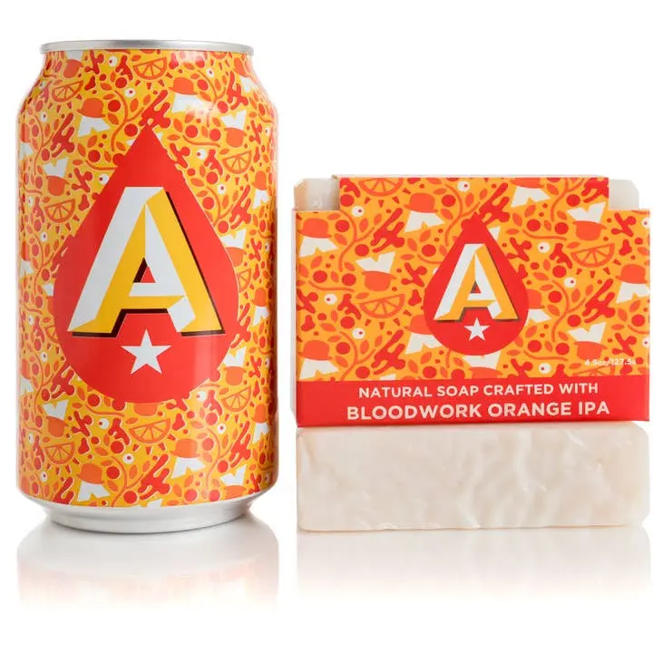 Kuhdoo Bloodwork Orange Brew Bar Soap