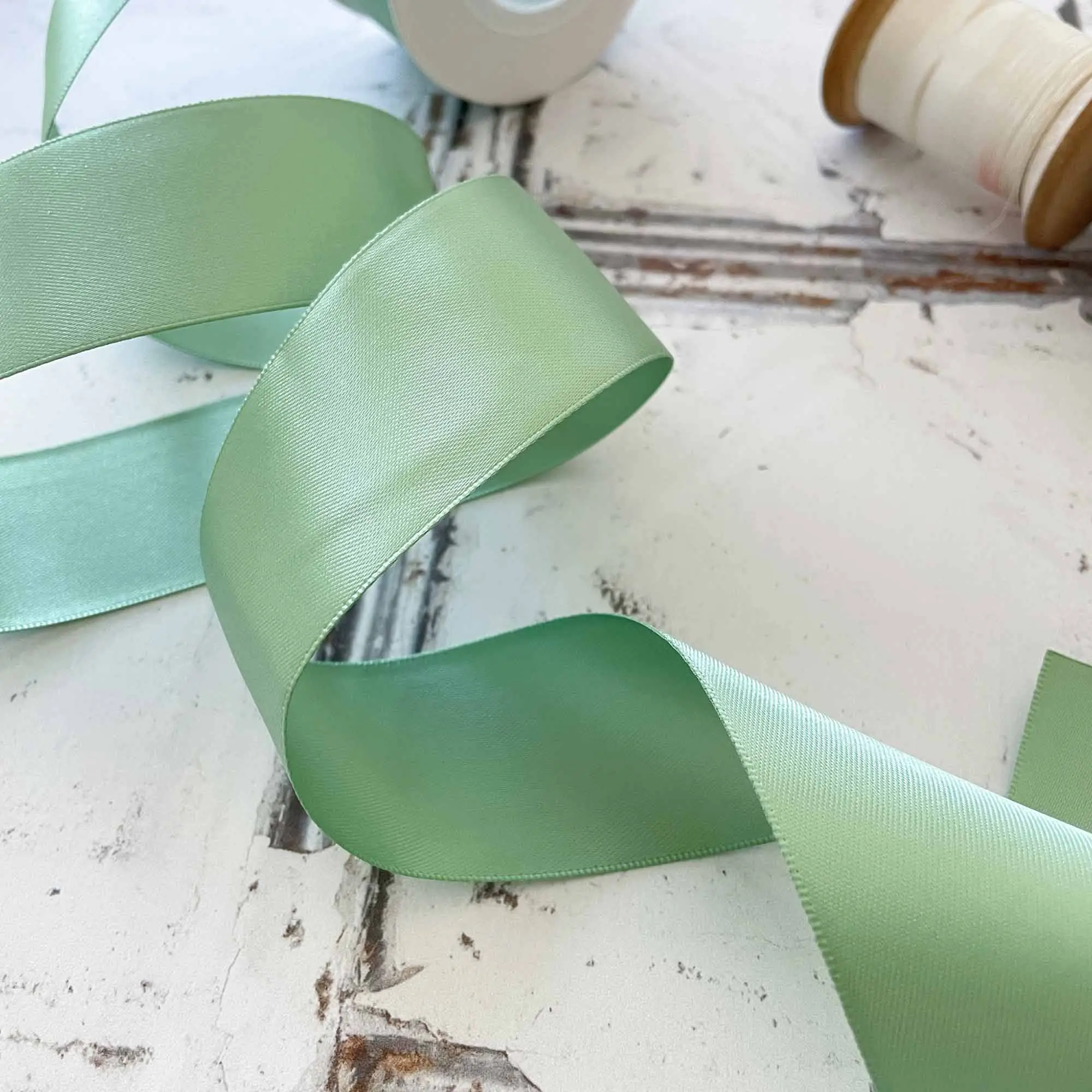 Sage Green Satin Ribbon
