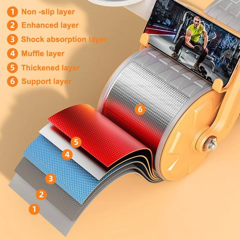 Wheel Automatic Rebound Elbow Support Fitness AB Roller Training 6