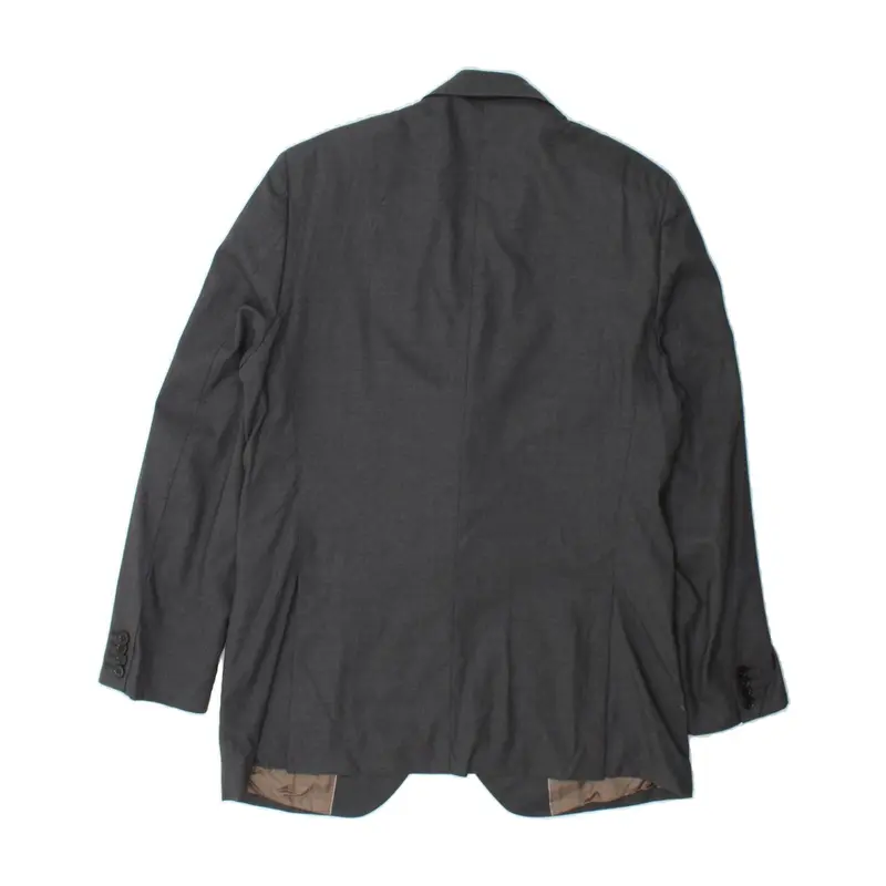 Pre-Owned Vintage MASSIMO DUTTI Mens 2 Button Blazer Jacket EU 54 XL Grey 2