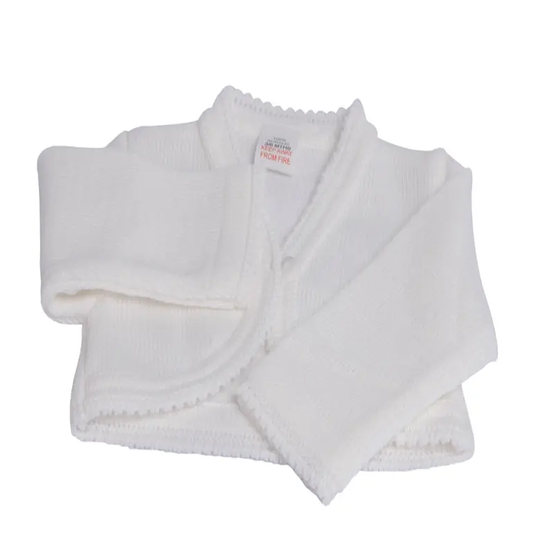 Baby Girls Bolero Cardigan in White or Pink, Newborn - 12 Months 0
