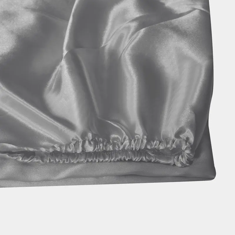 3Pcs Silky Satin Fitted Sheet Set 40cm Deep Mattress Cover Double & Pillowcase 6