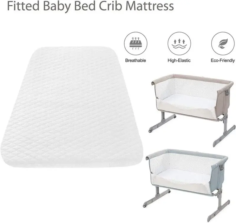 Next to me chicco Deluxe Crib Mattress Compatible Bedside Crib (83 x 50 x 5 cm) 3